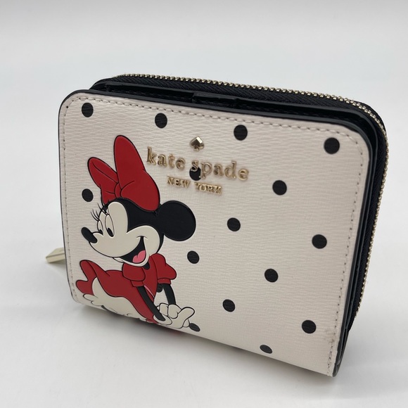 Kate Spade Disney X New York Minnie Mouse Zip Around Wallet - Picture 3 of 8